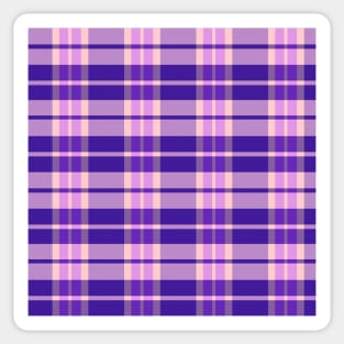 Vaporwave Aesthetic Daviana 1 Hand Drawn Textured Plaid Pattern Sticker